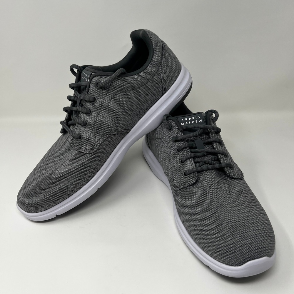 TravisMathew The Daily 2.0 Sneakers Men 12 Gray Walking Shoes